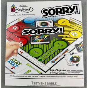 Hasbro‎ The Original Colorforms: Sorry Miniature Game Set ~New in Box
